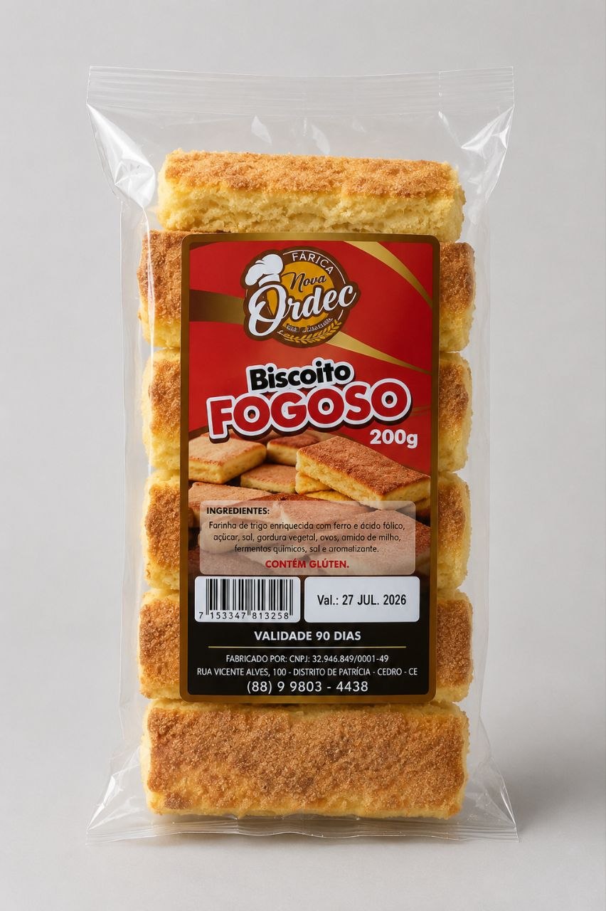 Biscoito Fogoso Nova Ordec 200g