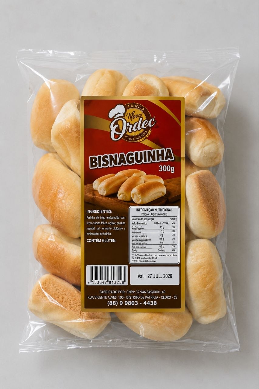 Bisnaguinha Nova Ordec 300g